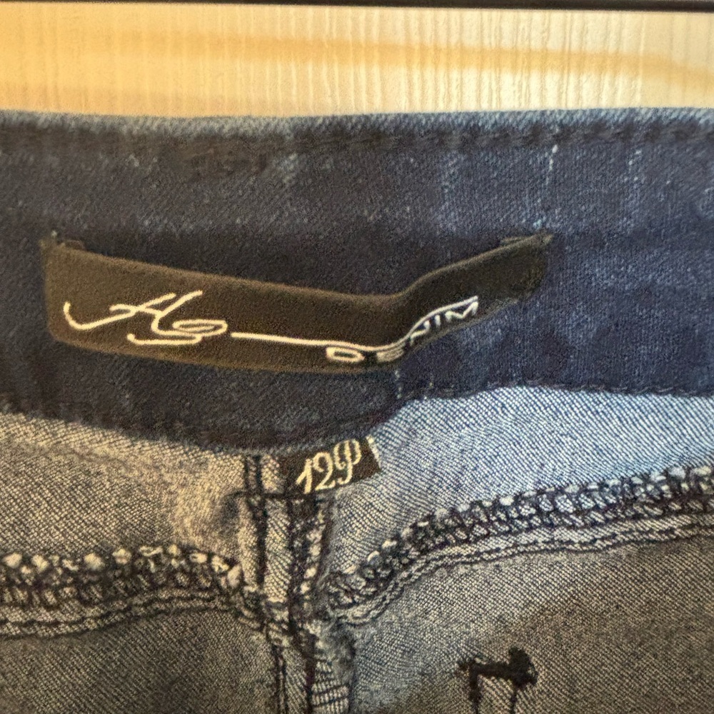 Navy Ankle Jeans — Slim Fit Stretch Denim — Cropped Blue Pants — Size 29 - Picture 3 of 8